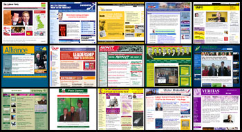 Party web sites montage