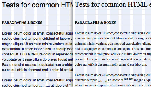 Helvetica (left), Times (right)