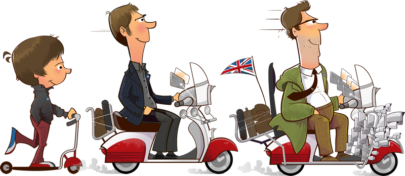 Mods illustrated by Josh Clelland