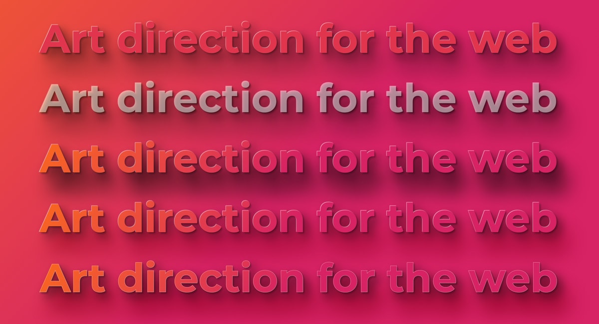 Gradient text and text-shadow