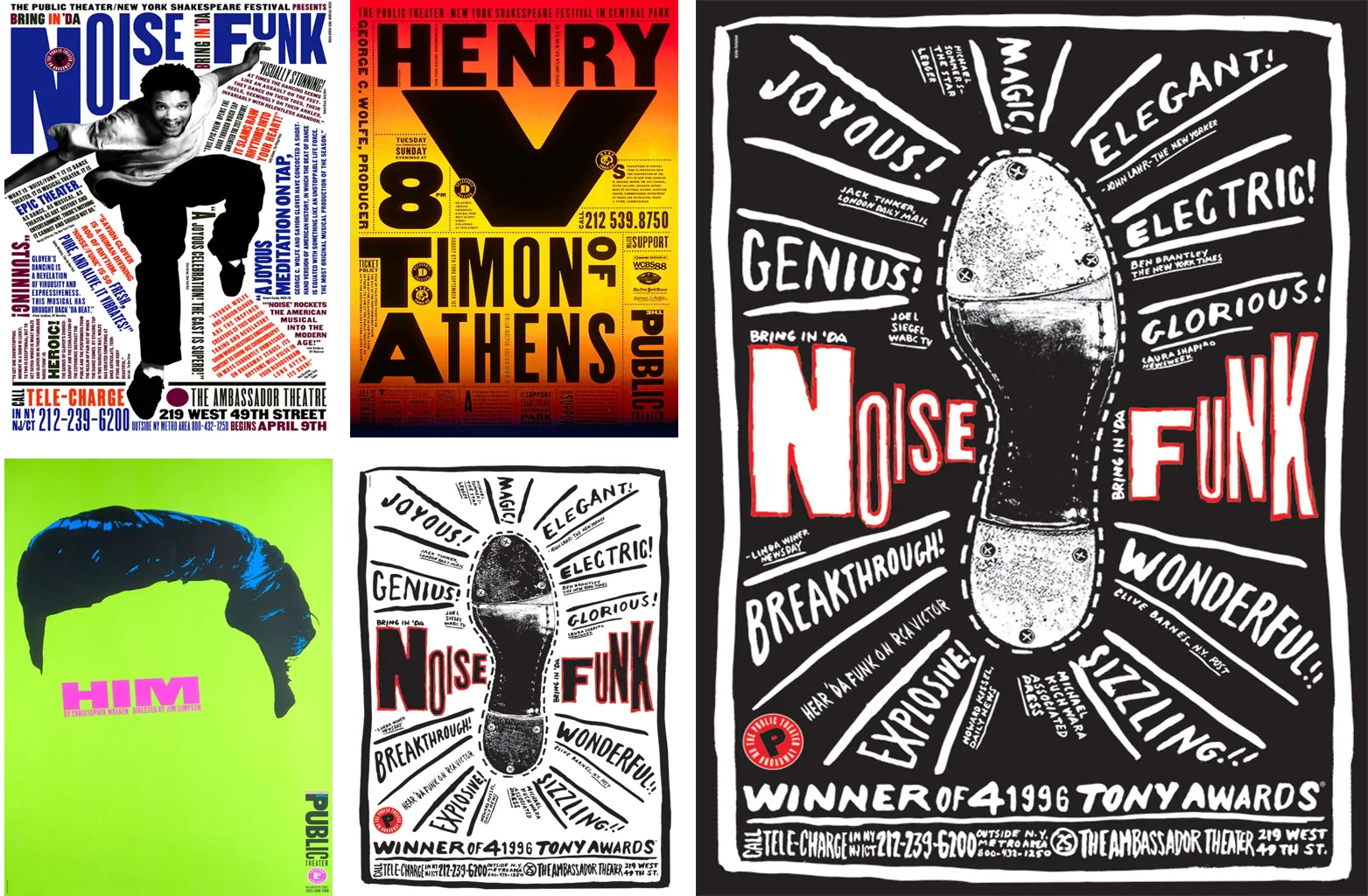Work by Paula Scher