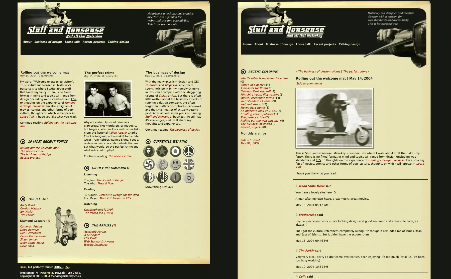All that Malarkey vintage design 2004