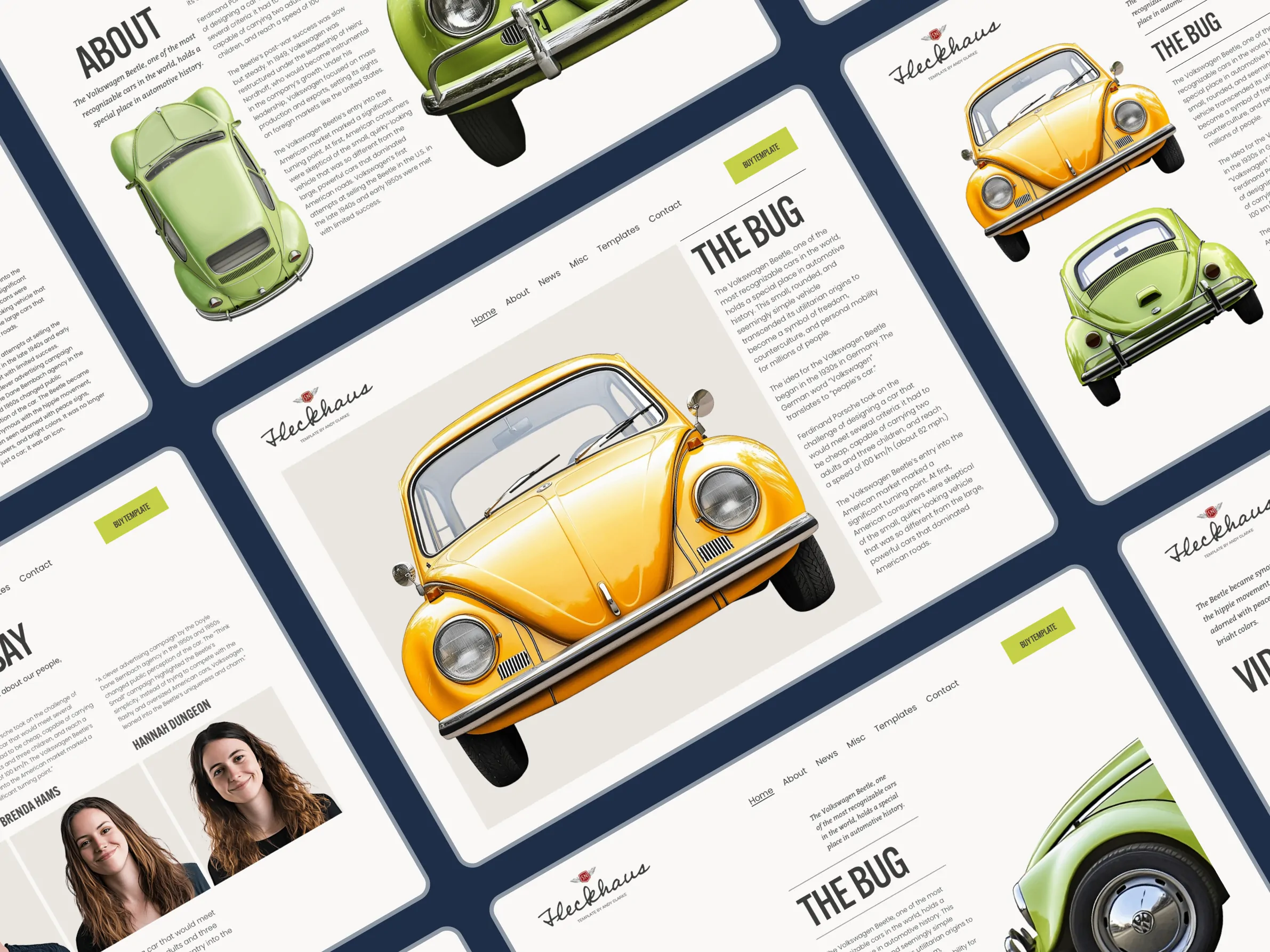 Fleckhaus Premium Squarespace template