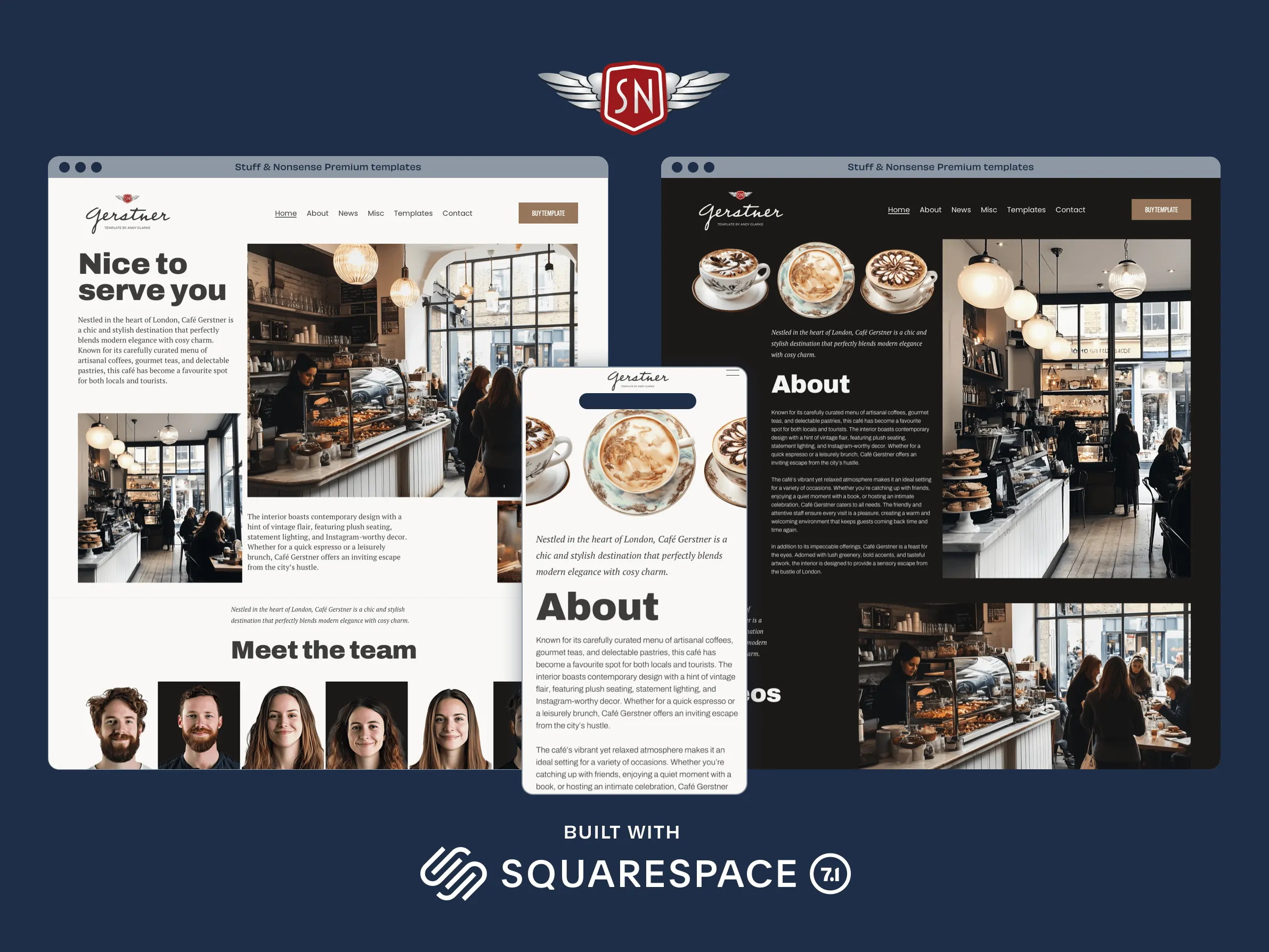 Stuff & Nonsense Premium Squarespace templates