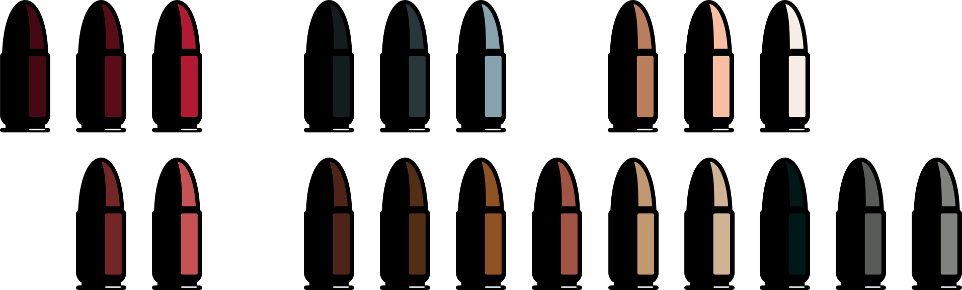 Sampled colours