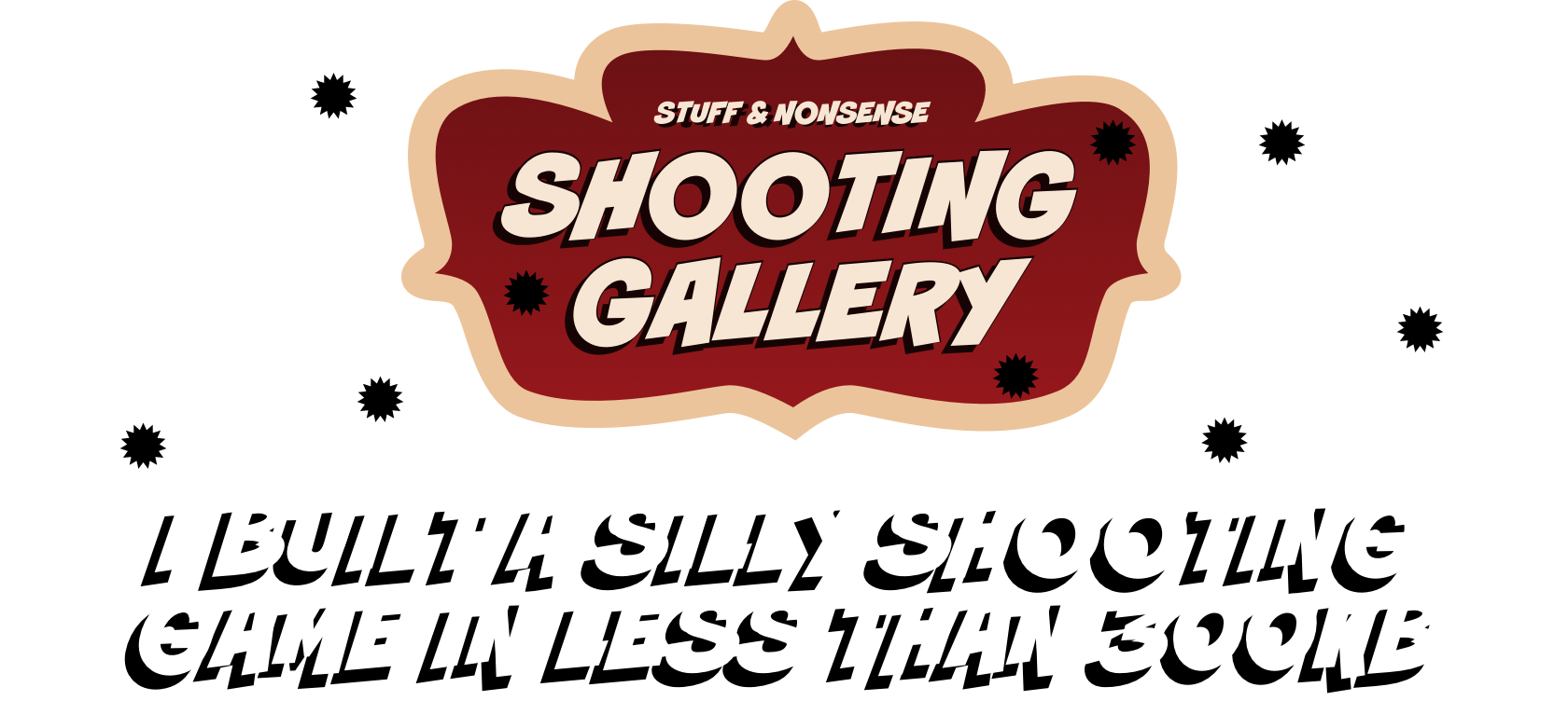 I built a silly shooting game in less than 300KB