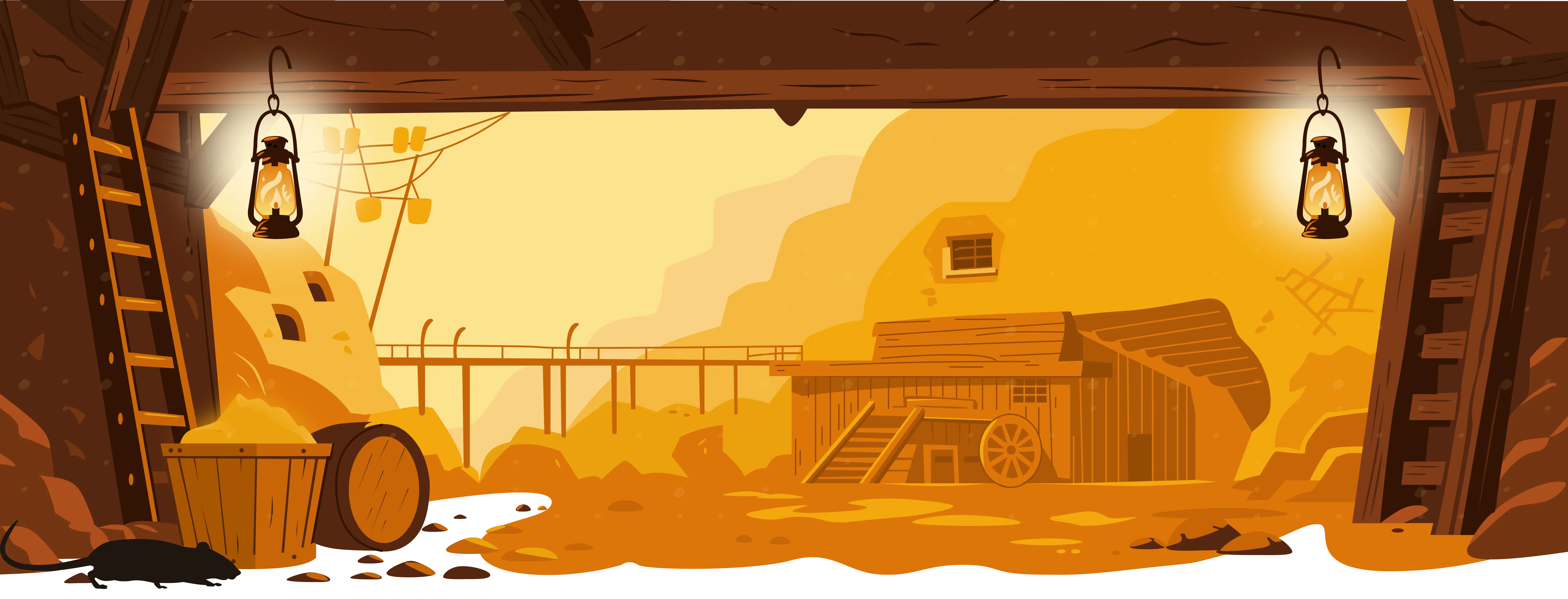 New gold mine graphic without characters