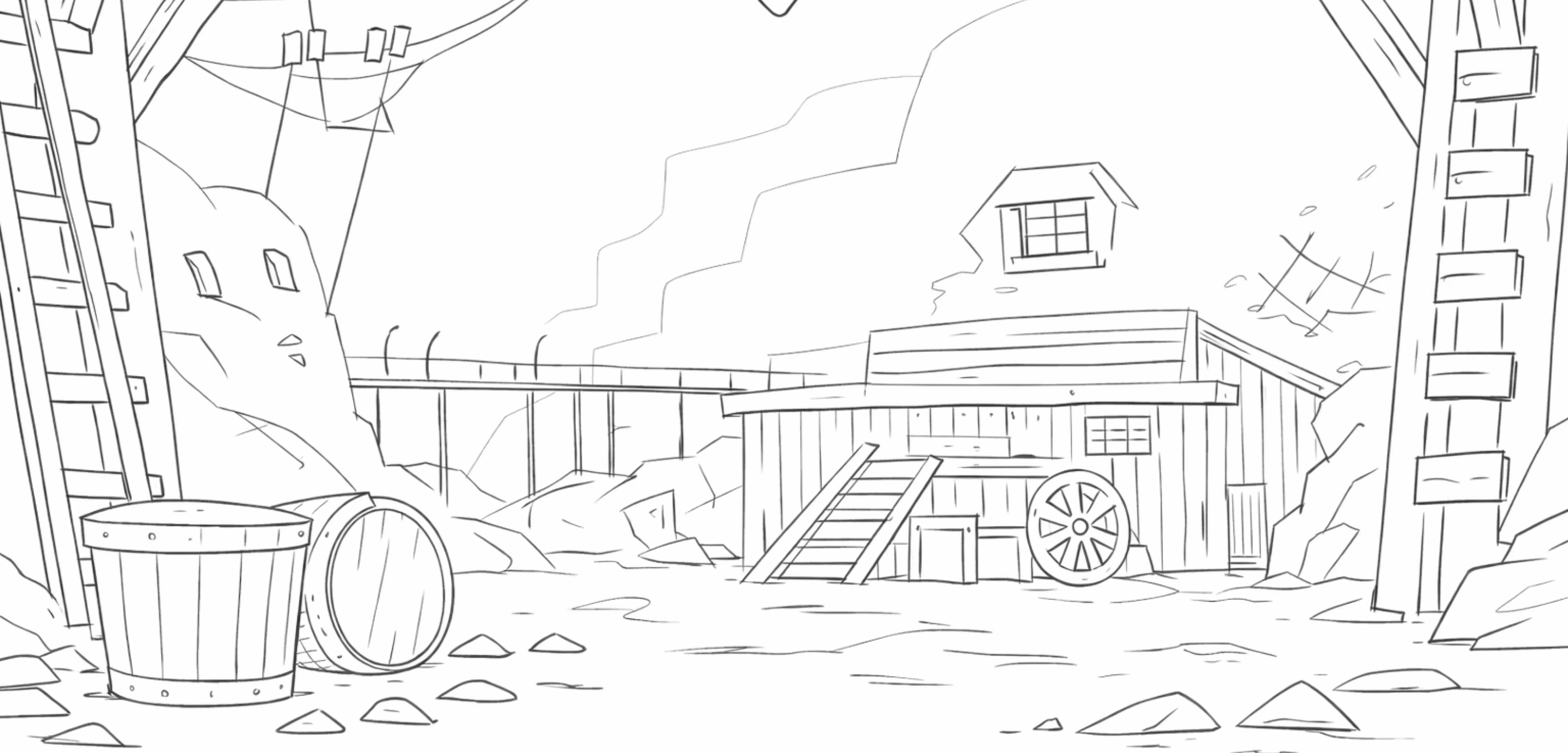 Pencil sketch of my gold mine