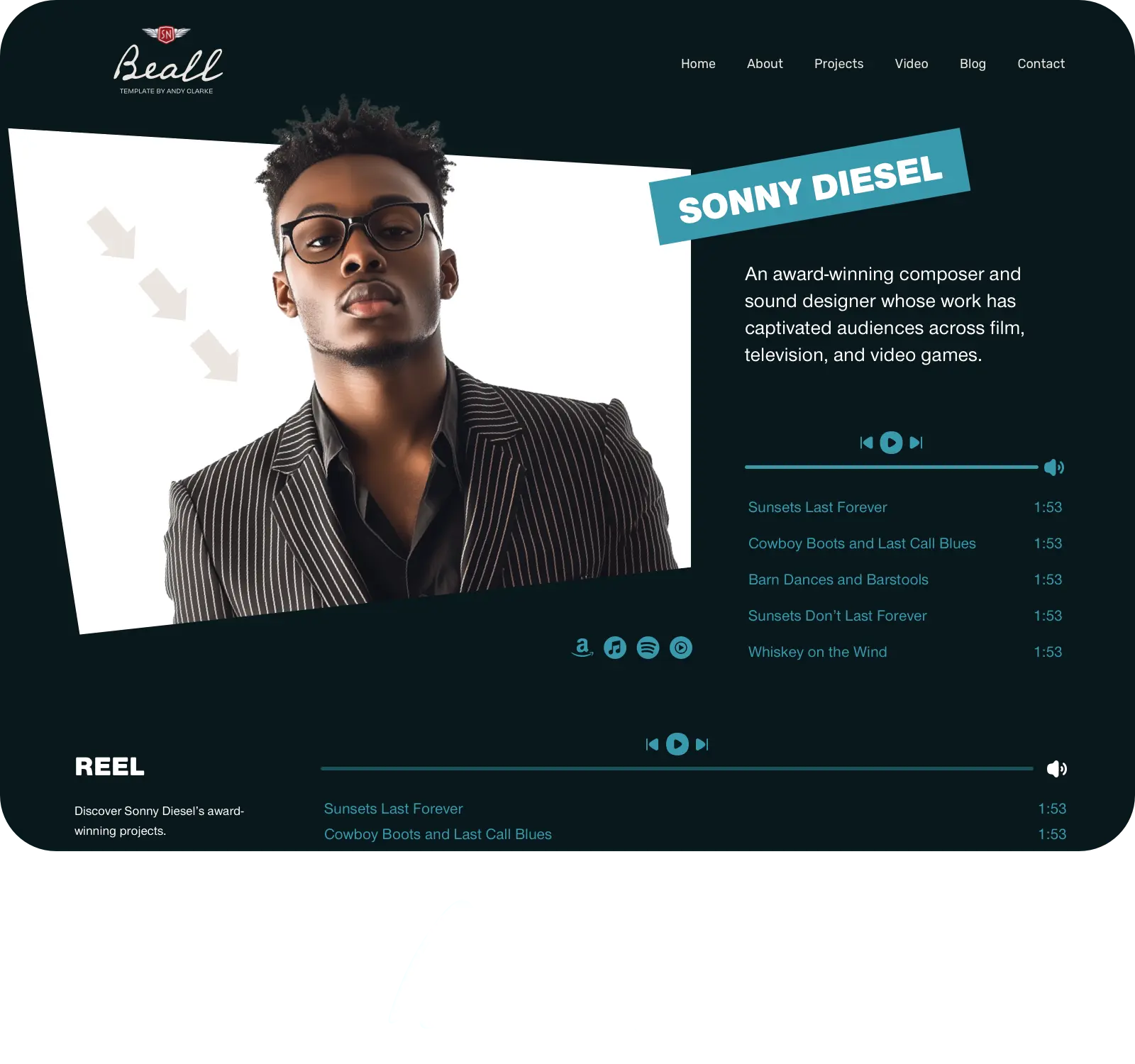Beall Squarespace template