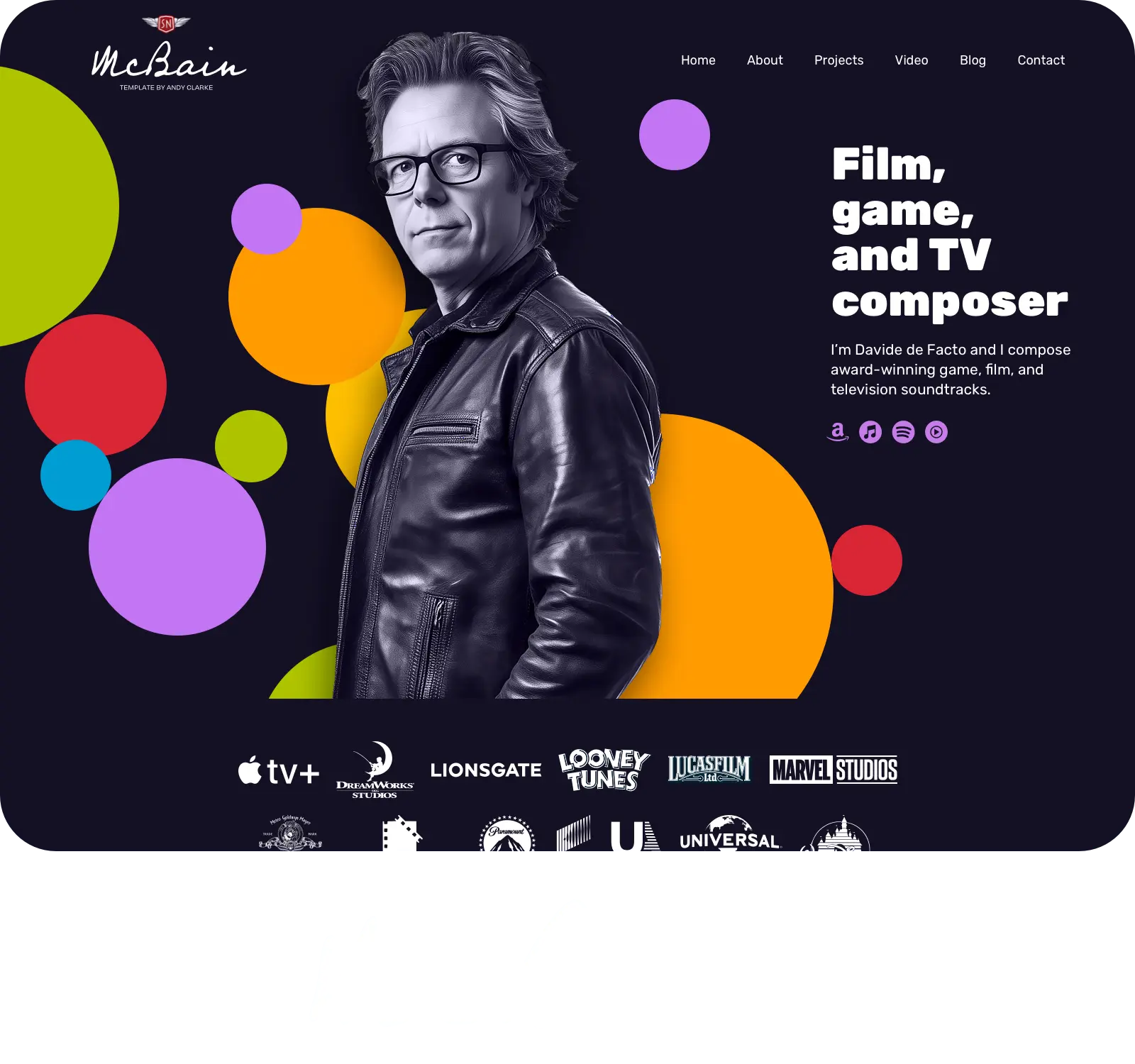 McBain Squarespace template
