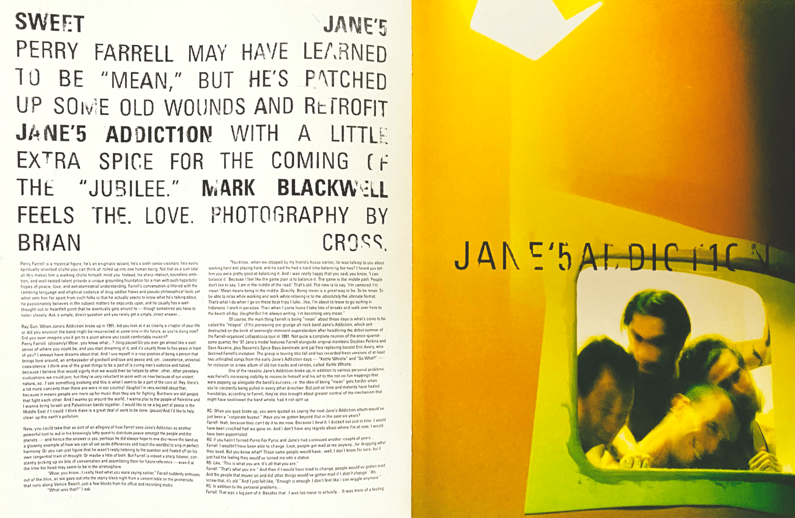 Inspiration for the design by David Carson