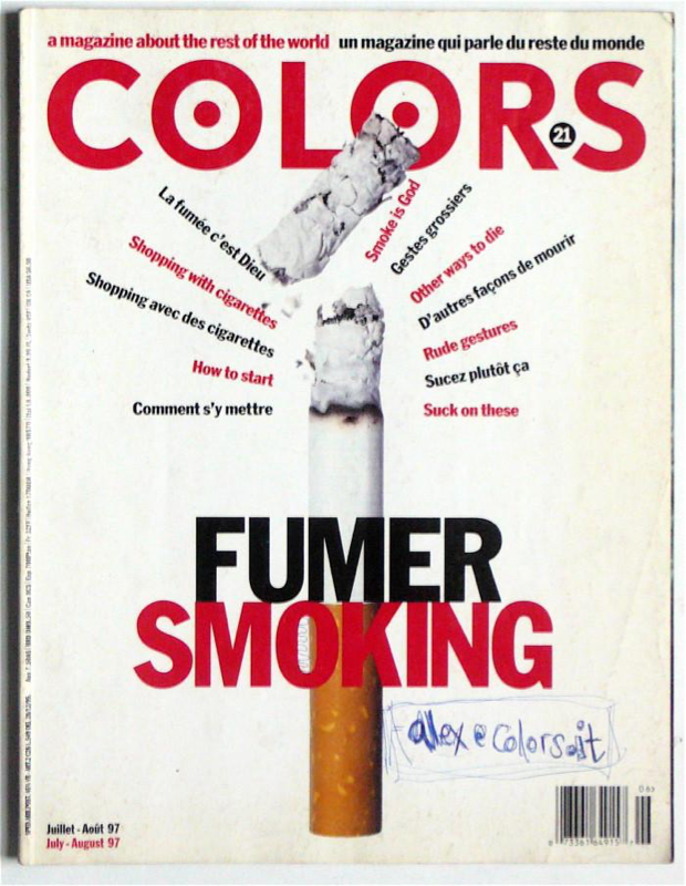 Inspiration for the design by Tibor Kalman