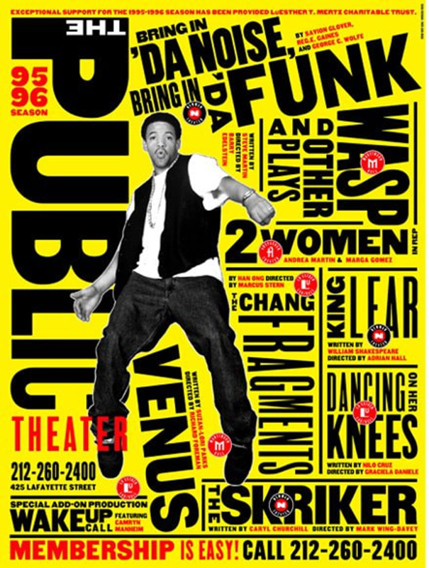 Inspiration for the design by Paula Scher